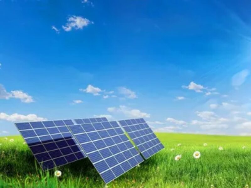 Renewable energy solar panel system installation on residential rooftops for eco-friendly and green power generation.